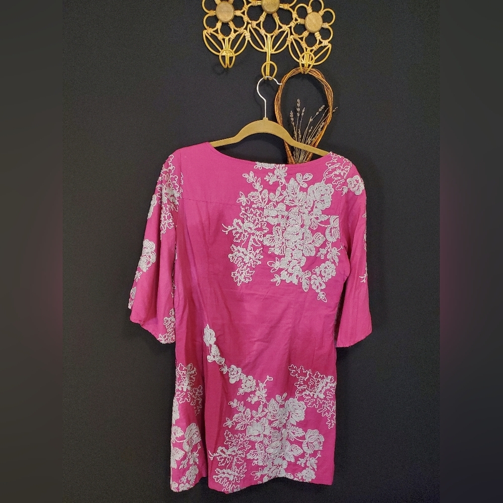 Embroidered Pink Dress - Picture 6 of 6